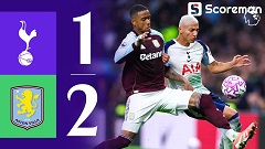 토트넘, 아스톤 빌라에 1-2 역전패... 6위로 떨어졌다