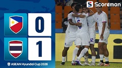 태국, 필리핀에 1-0 승… 워리스 종료 6분 전 결승 헤딩골로 4강 한 발짝