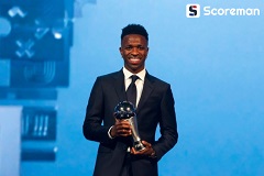 발롱도르서 밀린 비니시우스...‘2024 FIFA 올해의 선수’ 선정