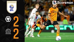 황희찬 명단 제외 울버햄튼, 히메네스 극장 PK골로 블랙번과 2-2 무승부