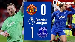 맨유, 홈에서 13년 만에 에버튼에 0-1 패배...리그 10위까지 추락