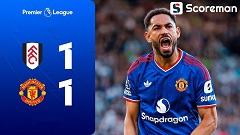 쿠냐 동점골 맨유, 풀럼 원정서 1-1 무...리그 3G 무승