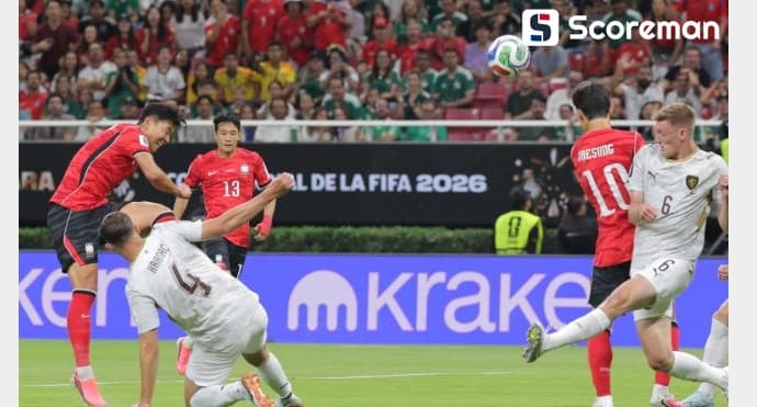 한국 VS 체코 전반전 0-0…점유율 ‘55% vs 45%’ 한국이 주도+"마무리만 조금 더"