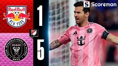 인터 마이애미, 뉴욕 레드불스에 5-1 대승... 메시 '2골 1도움' 폭발