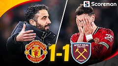 맨유, 홈에서 웨스트햄과 1-1... 리그 8위 유지