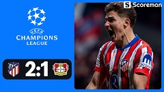 AT마드리드, 레버쿠젠에 2-1 역전승