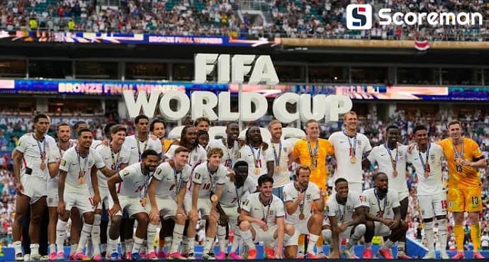 10골 난타전 잉글랜드, 6-4로 프랑스 꺾고 3위... 음바페 득점 1위로