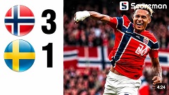 노르웨이, 스웨덴 3-1 완파...홀란드·외데고르 결장