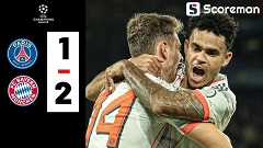 PSG, 바이에른 뮌헨에 1-2 패배