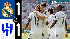 ‘알론소’ 레알 마드리드, 알힐랄과 1-1 무승부