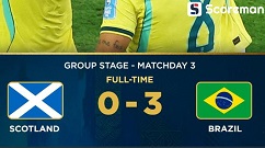 브라질, 스코틀랜드에 3-0 완승…C조 1위로 32강 진출 ‘일본과 격돌’ 전망