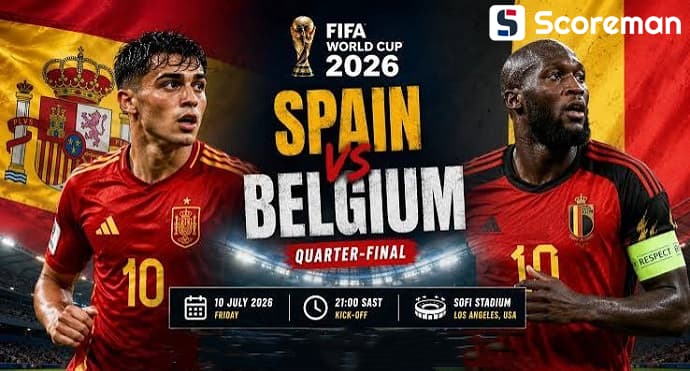 7월11일 월드컵 8강전 - 스페인 VS 벨기에 해외축구 분석 프리뷰