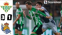 베티스, 레알 소시에다드에 3-1 완승... '안토니 또 잘했다' 키패스 3회+'태클 3회'