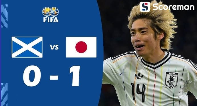 슈팅 18개 일본, 스코틀랜드에 1-0 승리…A매치 4연승