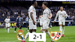 Vinicius Jr. marca golaço, Real Madrid supera o Rayo e encosta no Barcelona em LaLiga