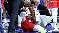 Joel Embiid desfalca o resto da temporada da NBA por lesão no joelho