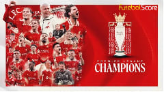 Liverpool atropela Tottenham, conquista a Premier League e empata com o Manchester United em títulos