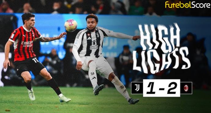 Milan vence Juventus de virada e garante vaga na final da Supercopa da Itália