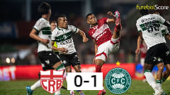 Coritiba garante vitória no fim contra o CRB e segue na liderança da Série B