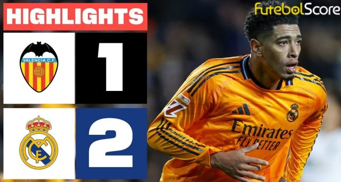 Real Madrid vira contra o Valencia e assume a liderança de La Liga