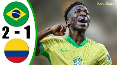 Vinicius Jr. marca no fim, Brasil derrota a Colômbia e assume o 2º lugar nas eliminatórias