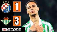 ​เบติสฟอร์มฮอต! บุกทุบซาเกร็บ 3-1 ยืดสถิติไร้พ่ายยูโรป้า 6 นัดรวด