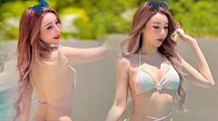 ลูกกุ้ง กชามาศ นางแบบสาวสุดฮอต กับบิกินี่เขย่าใจ ! อื้อหือ... ขาวโอโม่