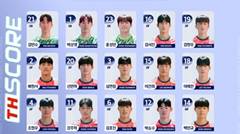 หมายเลขผู้เล่นทีมชาติเกาหลีใต้ U20: ยุน โจ-ยองใส่เบอร์ 22