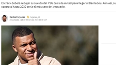 💥สัญญาใหญ่! Mbappe เสนอเงินเดือนประจำปีให้เรอัลมาดริด 50 ล้านยูโรหลังหักภาษี + รูปโปรไฟล์ 100%