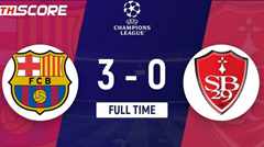 ยูฟ่าแชมเปียนส์ลีก - บาร์เซโลนาถล่มแบรสต์ 3-0 คว้าชัย 4 นัดรวด