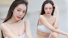 หยก คนินทร์ตา พริตตี้สุดฮอต เจ้าของตำแหน่ง FHM 2017 กับทูพีซเขย่าใจ !