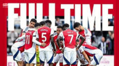 ​ซาก้า โพสต์ภาพทีมหลังพ่ายนิวคาสเซิล 0-1 พร้อมข้อความให้กำลังใจ