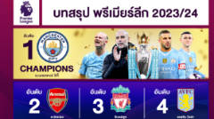 แมนซิตี้ สร้างประวัติศาสตร์แชมป์ลีก 4 สมัยติดต่อกัน!บทสรุปพรีเมียร์ลีก ฤดูกาล 2023/2024