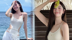 ณิชา ณัฏฐณิชา แจกความสดใสเอฟซี แชะภาพเซ็กซี่ ในชุดว่ายน้ำวันพีซเว้าเอว