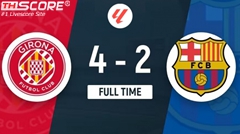 บาร์เซโลน่า 2-4 คิโรน่า ส่งเรอัล มาดริด คว้าแชมป์ 4 เกมก่อนกำหนด