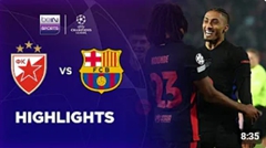 เซอร์เวน่า ซเวซด้า 2-5 บาร์เซโลน่า | ไฮไลท์การแข่งขันแชมเปี้ยนส์ลีก 24/25