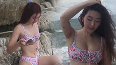 สกุล กัญญาภัค นุ่งทูพีซเว้าสูง โปรยความแซ่บเซี้ยะริมชายหาด อื้อหือ... ใจละลาย