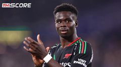 ​ซาก้าอาจพลาดเกมถึง 10 เกมจากอาการบาดเจ็บเอ็นร้อยหวาย