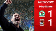 ​คอเวนทรีคืนถิ่นพรีเมียร์ลีกในรอบ 25 ปี! บุกเจ๊าแบล็คเบิร์น 1-1 การันตีเลื่อนชั้นล่วงหน้า 3 นัด