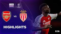 อาร์เซนอล 3-0 โมนาโก | ไฮไลท์การแข่งขัน แชมเปี้ยนส์ลีก 24/25