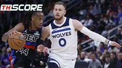 NBA - ดีทรอยต์ พิสตันส์ 113-108 มินเนโซต้า ทิมเบอร์วูล์ฟส