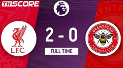 พรีเมียร์ลีก - ลิเวอร์พูล ชนะ เบรนท์ฟอร์ด 2-0 คว้าชัยชนะสองนัดติดต่อกัน