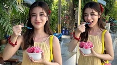 เก้า สุภัสสรา กับชุดไปกินน้ำแข็งใสสุดคิวต์ อู้หูว ละลายเร็วกว่าน้ำแข็งก็เอฟซนี่แหละ