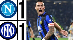 เซเรียอา อินเตอร์ มิลาน เสมอ นาโปลี 1-1 ตามหลังจ่าฝูงอยู่ 1 คะแนน