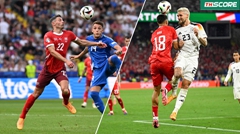 สรุปผลฟุตบอล "ยูโร 2024" รอบ 16 ทีมสุดท้าย 2 คู่แรก เมื่อคืนวันเสาร์ที่ผ่านมา