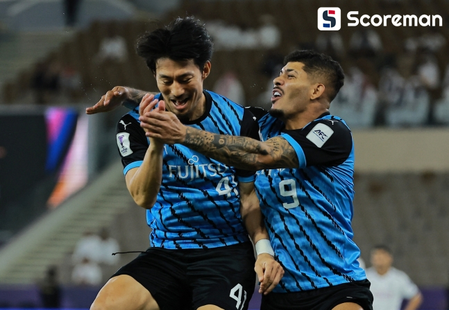 가와사키, 알 사드에 3-2 승리...사상 첫 ACLE 4강행