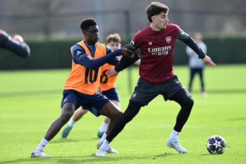 ​​อาร์เซนอลติวเข้ม! เจาะลึกการซ้อมเตรียมดวลเลเวอร์คูเซ่นศึกยูซีแอล