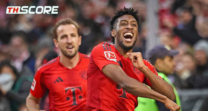 ซาเน่ซัดสองประตู บาเยิร์นถล่มฮอฟเฟ่นไฮม์ 5-0 คว้าชัย 3 นัดติดต่อกัน