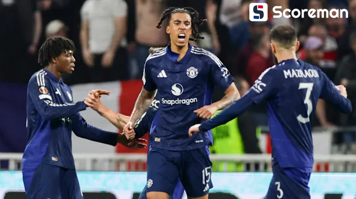 맨유, 리옹과 2-2 무승부