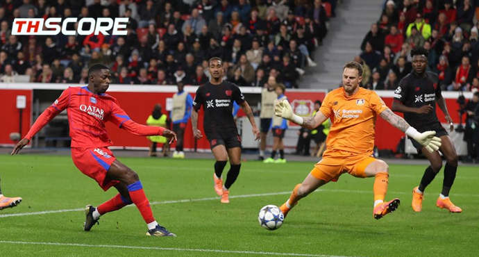 ยูฟ่าแชมเปียนส์ลีก - ไบเออร์ เลเวอร์คูเซิน 2-7 ปารีส แซงต์ แชร์กแมง